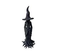 The Enchanting Witch Statue, Halloween Ghost Witch Statue, Retro Magician Decor, Gothic Dark Fantasy Witchs Mysterious Statues for Home Desktop Ornament Festival Collectible