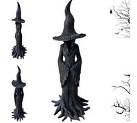 The Enchanting Witch Statue, The Guardian of Your Home, Retro Resin Magician Decor, Dark Fantasy Ornament, Halloween Decorations Indoor Ornament Figurine (30cm)