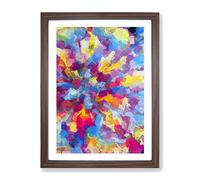 The End Abstract Framed Wall Art Print A2 Walnut