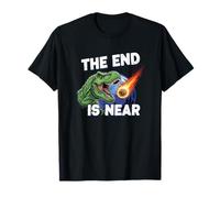 The End is Near - Funny Dino Meteor Apocalypse T-Rex T-Shirt