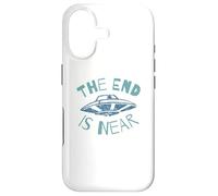 The End Is Near UFO Alien Invasion Funny Sci-Fi Case for iPhone 17