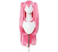 The end of the blazing angel Cruella Cepesi split pink fluffy double ponytail cos wig blue Cosplay Anime Wig Coser