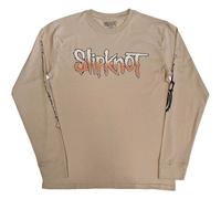 The End, So Far Barcode Logo Long-Sleeved T-Shirt Slipknot Light Sand M
