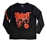 The End So Far Tribal Logo & Nonagram Back Print Long-Sleeved T-Shirt Slipknot Black M