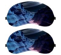 The Endless Long Light of an Alien Dome Anti-Mite Breathable Fabric Eye Cover with Adjustable Hook-and-Loop Strap