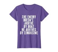 The Enemy Arrives By Limousine No The Border Boat Rich Tee T-Shirt