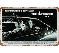 The Enforcer (UK) Movie (1976) Plaque Poster Metal Tin Sign 8" x 12" Vintage Retro Wall Decor