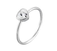 The Engagement Ring, Vintage Engagement Rings for Women Triangle with Moissanite 18K White Gold Size J 1/2