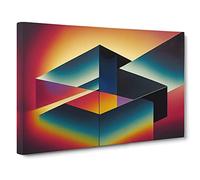 The Engaging Modern Abstract Art Canvas Print | Gallery Wrapped 30mm Frame Wall Art | 30x20 inches | Ready to Hang | Abstract Picture | Living Room Bedroom Lounge Office