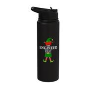 The Engineer Elf - Funny Matching Family Group Christmas Stainless Steel Insulated Water Bottle