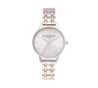 The England 30mm Ladies Watch Silver And Carnation Gold