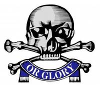 The England Store Death or Glory skull and bones iron on patch 17th 21st Lancers