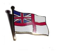 The England Store Royal Navy White Ensign Flag enamel pin badge