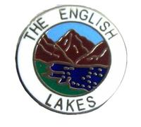 The English Lakes Enamel Lapel Pin Badge