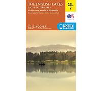 Ordnance Survey Explorer Active Map OL07 The English Lakes South East