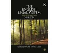 The English Legal System: 2015-2016: 2013-2014