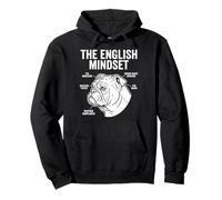 The English Mindset Funny British Bulldog Tea Sunday Roast Pullover Hoodie