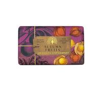 The English Soap Company Anniversary Wrapped Soap Bar, Fruit Scented Shea Butter, Moisturising for Body, Autumn Fruits Scent 190g