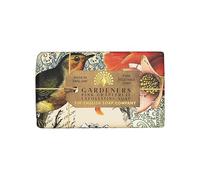 The English Soap Company Anniversary Wrapped Soap Bar, Exfoliating Shea Butter Soap, Exfoliating Soap Bar for Body, Gardeners Pink Grapefruit Scent 190g