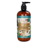 The English Soap Company Anniversary Jasmine and Wild Strawberry Hand and Body Wash - Vegan Friendly, Aloe Vera and Vitamin E - Recyclable PCR Bottle, Luxury Skincare, Made in England - 500ml