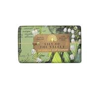 The English Soap Company Anniversary Wrapped Soap Bar, Lily Scented Shea Butter, Moisturising for Body, Lily of the Valley Scent 190g