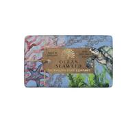 The English Soap Company Anniversary Ocean Seaweed Soap - Luxury Shea Butter Bar Infused with Seaweed and Marine Notes - Vegan Friendly, Plastic-Free Recyclable Packaging, Made in England - 190g