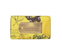 The English Soap Company Anniversary Wrapped Soap Bar, Citrus Scented Shea Butter, Moisturising for Body, Sicilian Lemon and Sweet Orange Scent 190g