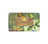 The English Soap Company Anniversary Wrapped Soap Bar, Green Tea Scented Shea Butter Soap, Moisturising Soap Bar for Body, Green Tea Scent 190g