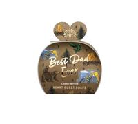 The English Soap Company Heart Guest Soaps Scented Set of 3 x 20g (Best Dad Ever - Cedar & Pine)