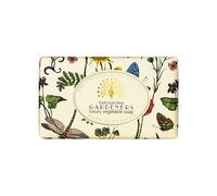 The English Soap Company Vintage Wrapped Soap Bar, Gardners Shea Butter Soap Bar, Moisturising Soap Bar for Face and Body, Gardeners Grapefruit Scent 190g