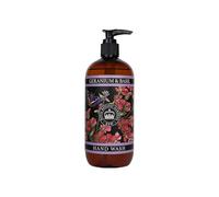 The English Soap Company Kew Gardens Hand and Body Wash, Refreshing Botanical Wash with a Rich Lather, Enriched with Soothing Aloe Vera and Vitamin E, Geranium and Basil Scent 500ml