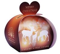 The English Soap Company Luxury Packed Guest Soaps, Reindeer, 3x20g