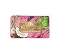 The English Soap Company Rhubarb & Coconut Anniversary Collection Wrapped Soap Bar 190g