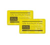 The English Soap Company Take Care 10% Sulphur Soap Cleansing Set 2 Bars 190g
