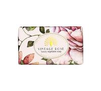 The English Soap Company Vintage Rose Soap Bar, Moisturising Shea Butter Soap Bar for Face and Body, Rose Scent 190g