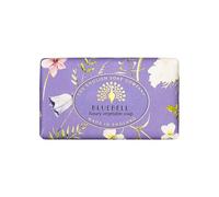 The English Soap Company Vintage Wrapped Soap Bar, Bluebell Shea Butter Soap Bar, Moisturising Soap Bar for Face and Body, Bluebell Scent 190g