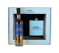 The English Whisky Co Original Gift Pack & Hip Flask (43%)