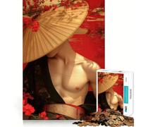 The Enigmatic Samurai Puzzles for Teenagers 1000 Pieces Think Smart Toy Soothing Play Smooth Cut Amazing Present (50x75cm)