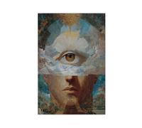 The Enlightened Visionary Eye - Surrealistic Spiritual Cosmic Awareness Art Canvas Poster Wall Art Decor Print Picture Paintings for Living Room Bedroom Decoration 24x36inch(60x90cm)