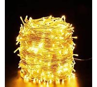 THE ENSA Fairy String Lights Battery Operated- 10m 100 LEDs Bright Battery Powered String Lights, Small Waterproof Outside Christmas Lights for Indoor Outdoor Bedroom Garden Decorations (Warm White)