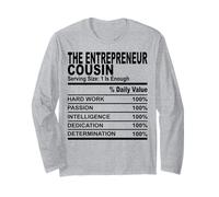 The entrepreneur cousin nutrition fact fun cousins men women Long Sleeve T-Shirt