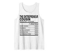 The entrepreneur cousin nutrition fact fun cousins men women Tank Top