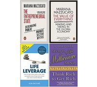 The Entrepreneurial State, The Value Of Everything, Life Leverage, Secrets of the Millionaire Mind 4 Books Collection Set