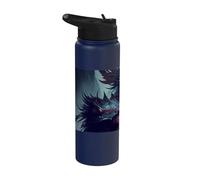The Epic Fantasy Warrior a Hero Journey Through Magic Stainless Steel Insulated Water Bottle