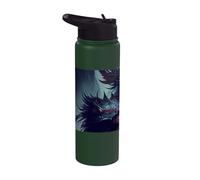 The Epic Fantasy Warrior a Hero Journey Through Magic Stainless Steel Insulated Water Bottle
