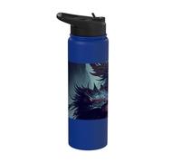 The Epic Fantasy Warrior a Hero Journey Through Magic Stainless Steel Insulated Water Bottle
