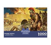 The Epic of The Trojan War Wooden Jigsaw Puzzle Waterproof 1000 Piece Puzzles for Adults Gifts Impossible Educational Games
