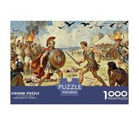 The Epic of The Trojan War Wooden Jigsaw Puzzle Waterproof 1000 Piece Puzzles for Adults Gifts Impossible Educational Games