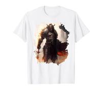 The Epic Warrior Bravery in the Dark Value Graphic T-Shirt, Men, White, S