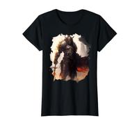 The Epic Warrior Bravery in the Dark Value Graphic T-Shirt, Women, Black, M